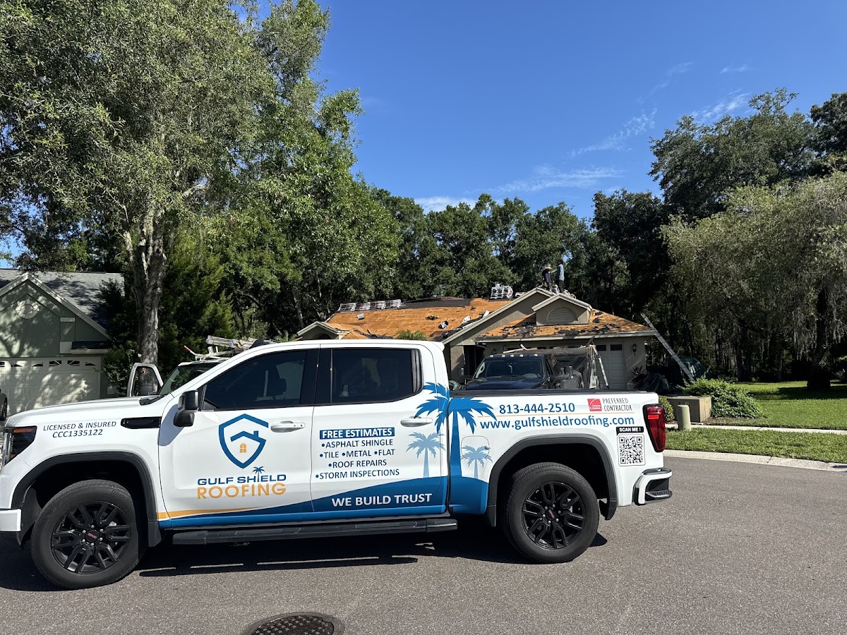 Indy Electric truck beside a residential electrical project